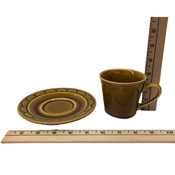 Homer Laughlin Castilian By Coventry Dinnerware Cup & Saucer made in USA - Picture 4 of 4